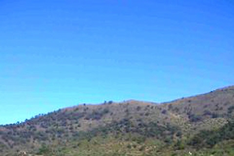 Blick auf die Berge von dem Haus in Garriguella